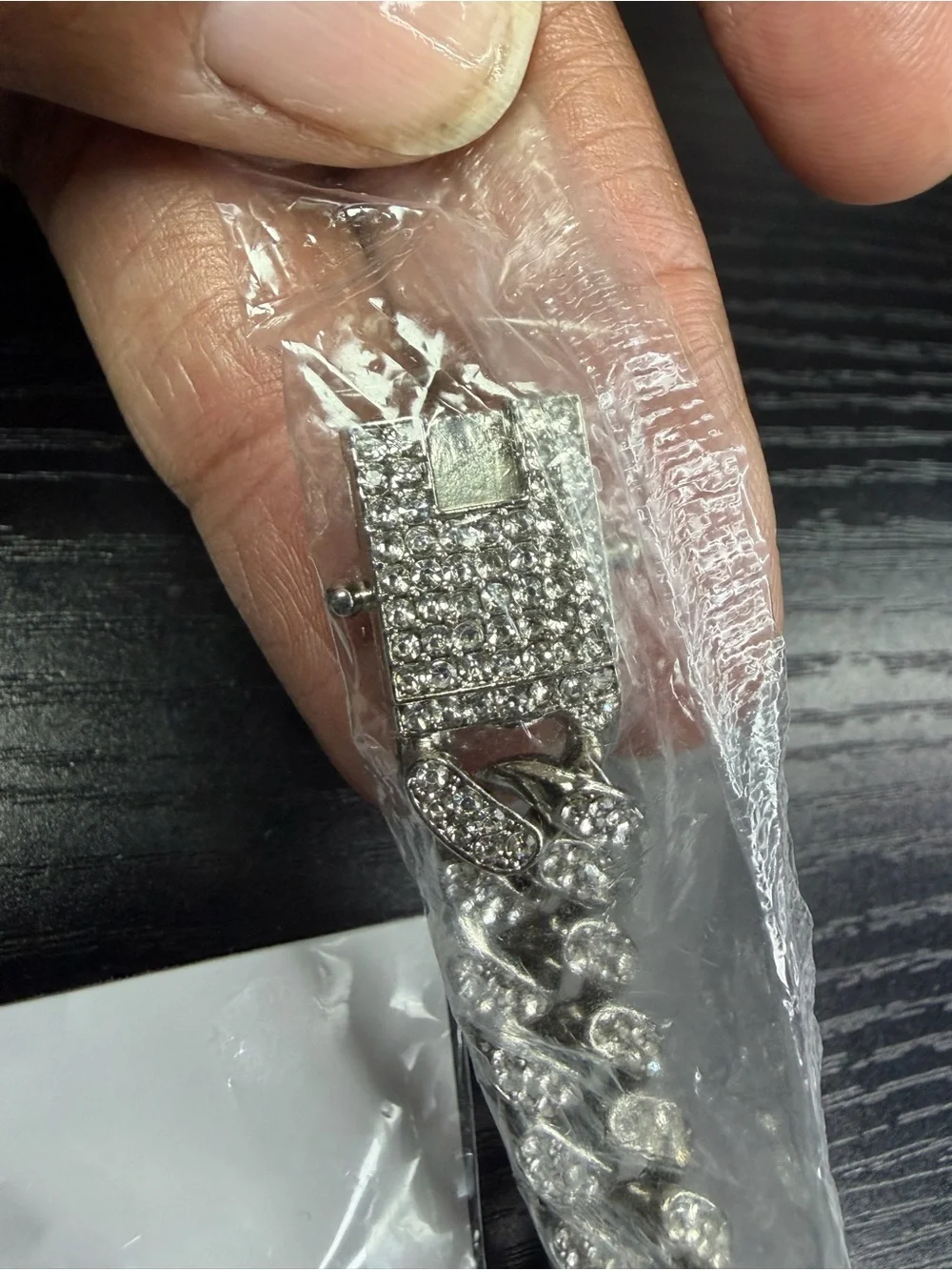 New! Silver Tone Cuban Link Chain Necklace with Atlanta Falcons Pendant